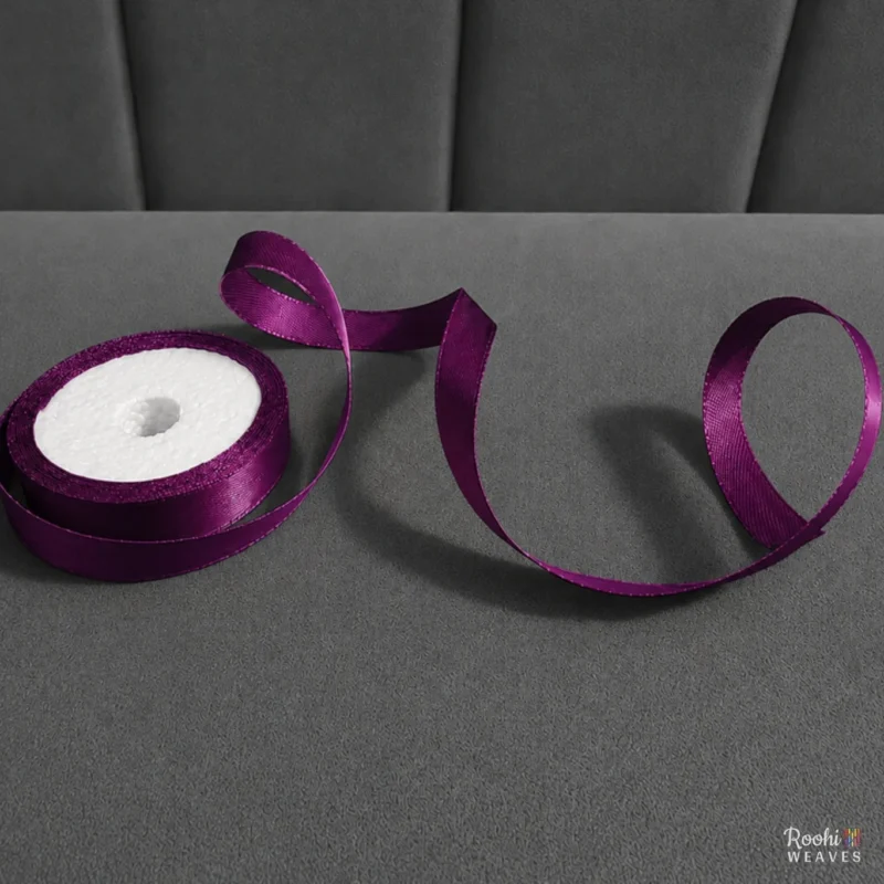 ''Purple 0.5 Inch Mid Range Satin Ribbon''>