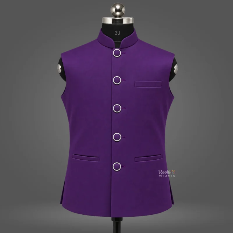 Purple Premium Nehru Jacket