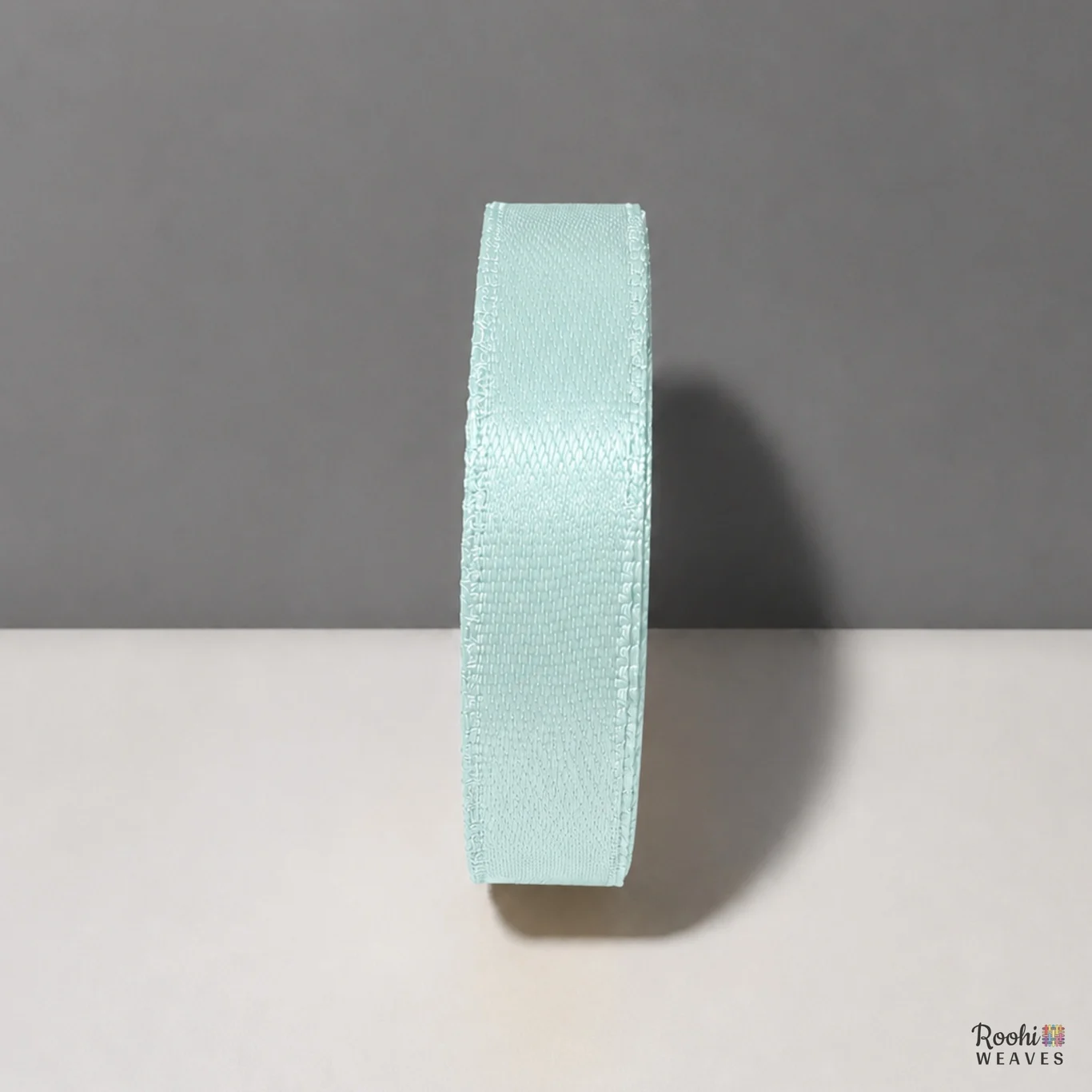 ''Sea Blue 0.5 Inch Mid Range Satin Ribbon - Roohi Weaves''>