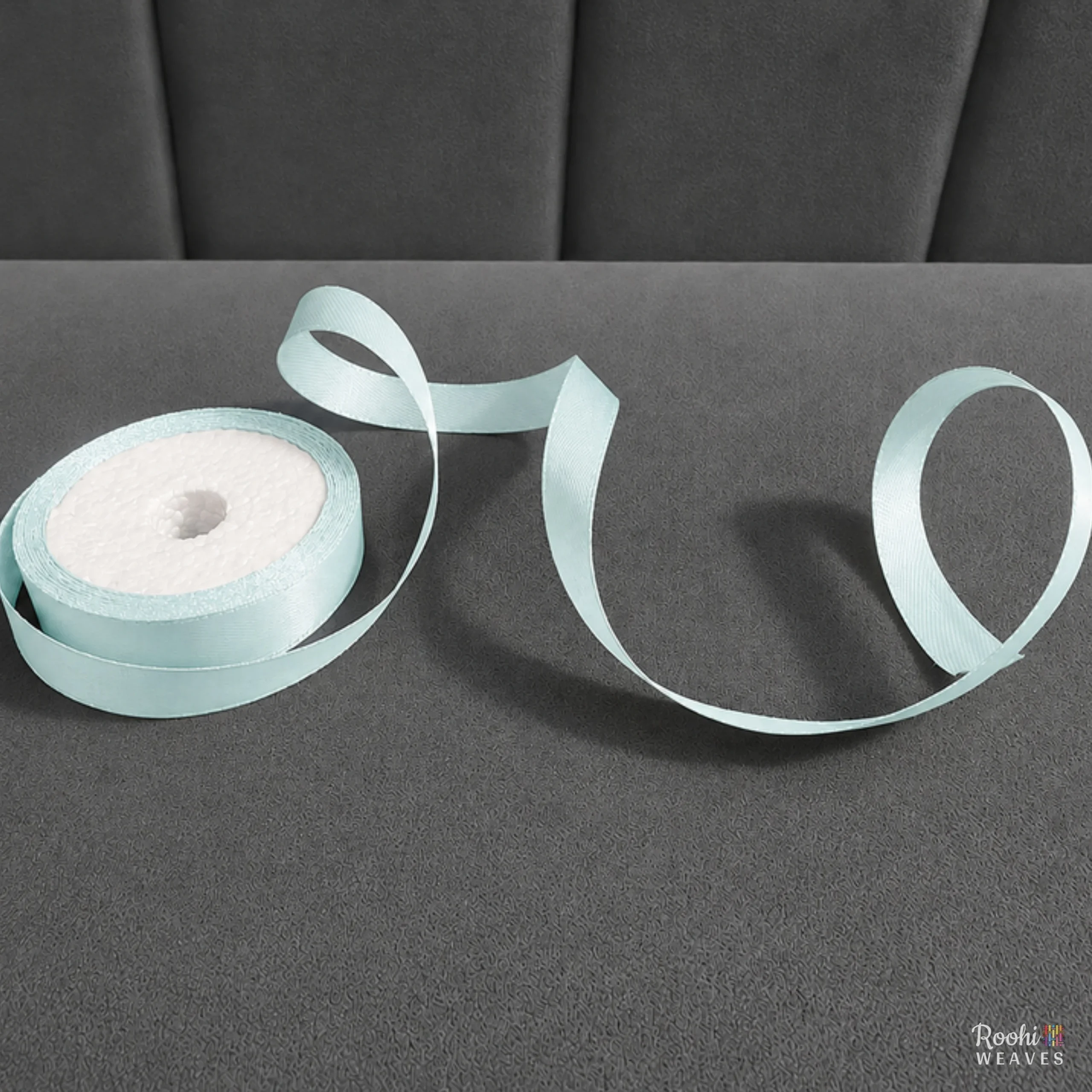 ''Sea Blue 0.5 Inch Mid Range Satin Ribbon''>