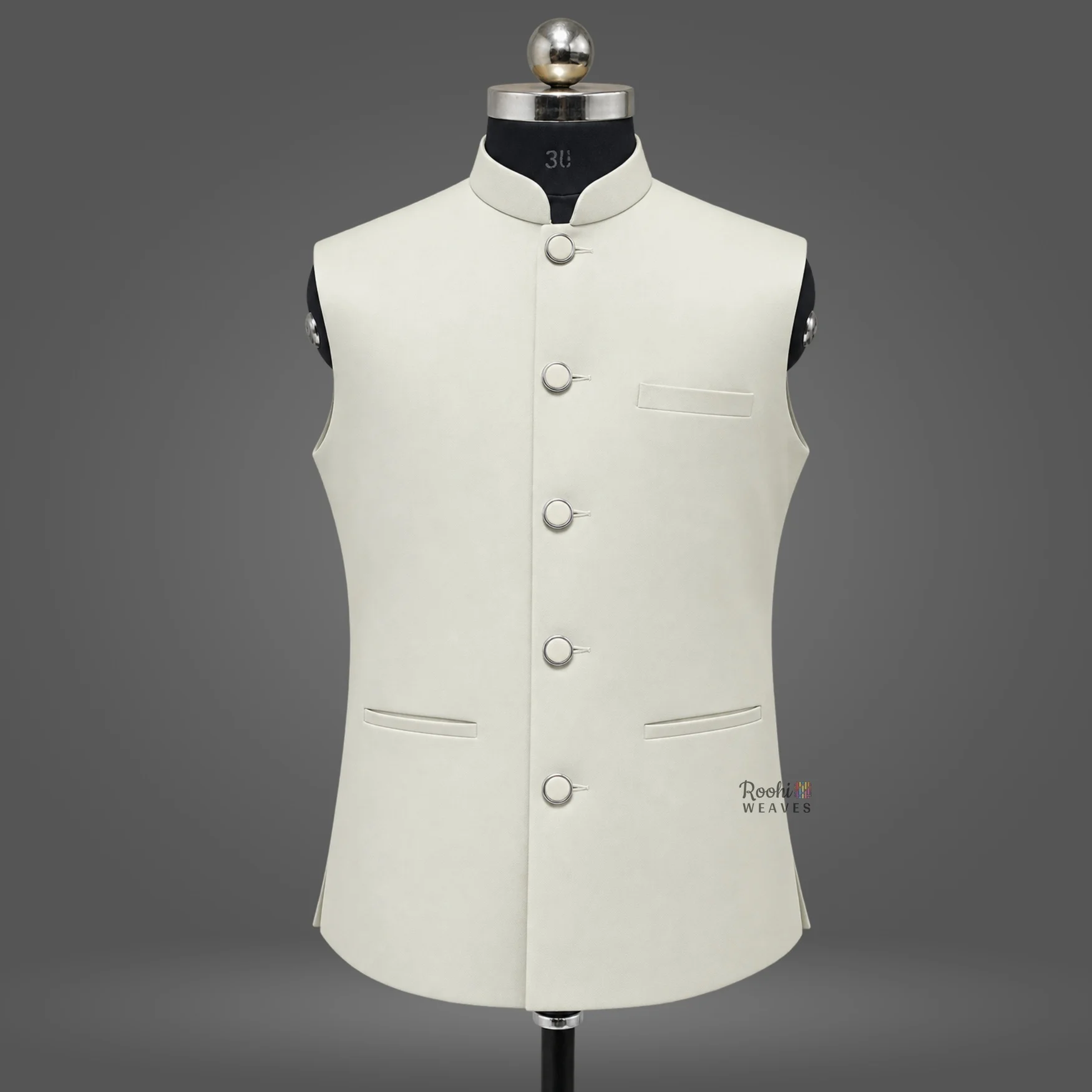 White Premium Nehru Jacket