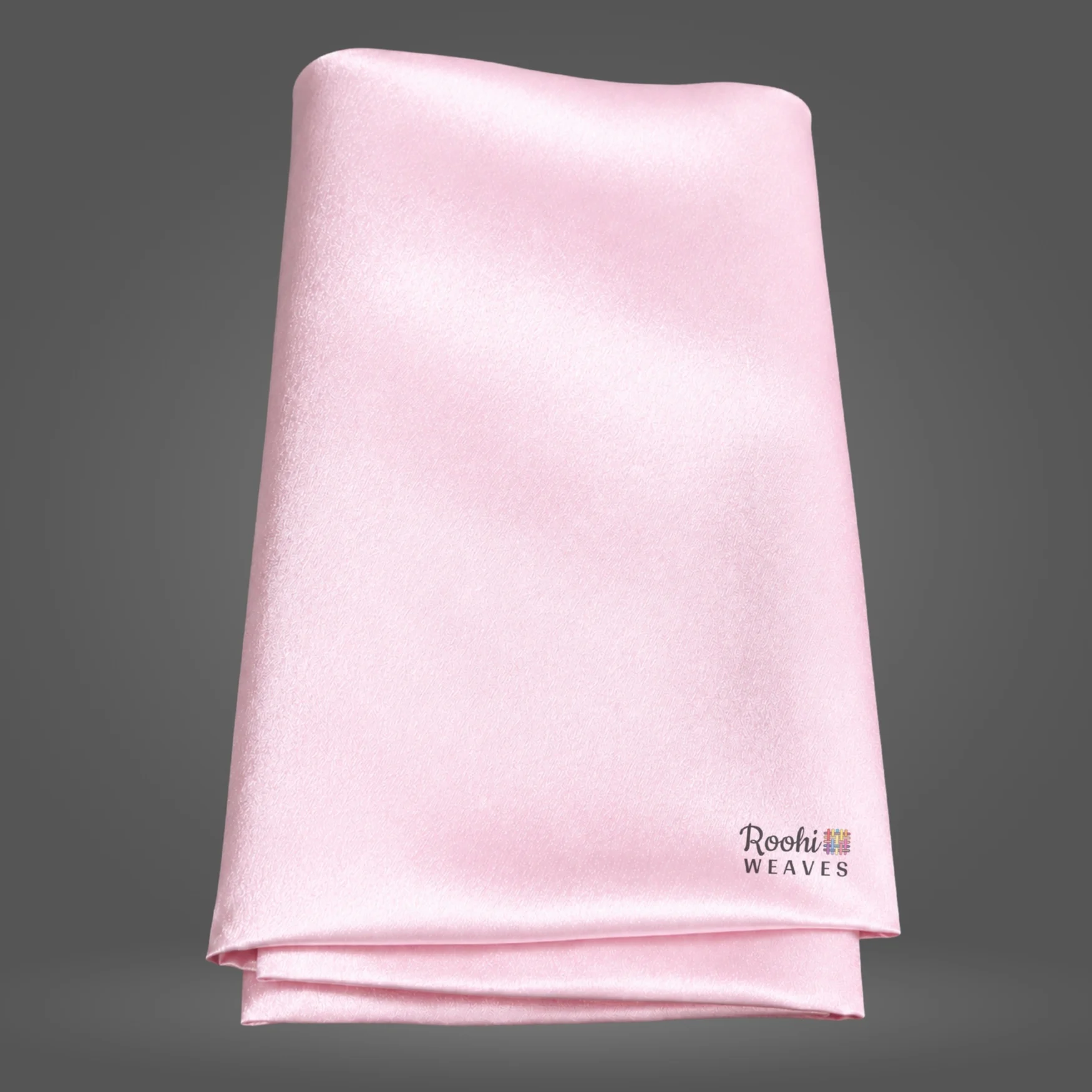 Baby Pink Moss Satin Fabric - Roohi Weaves