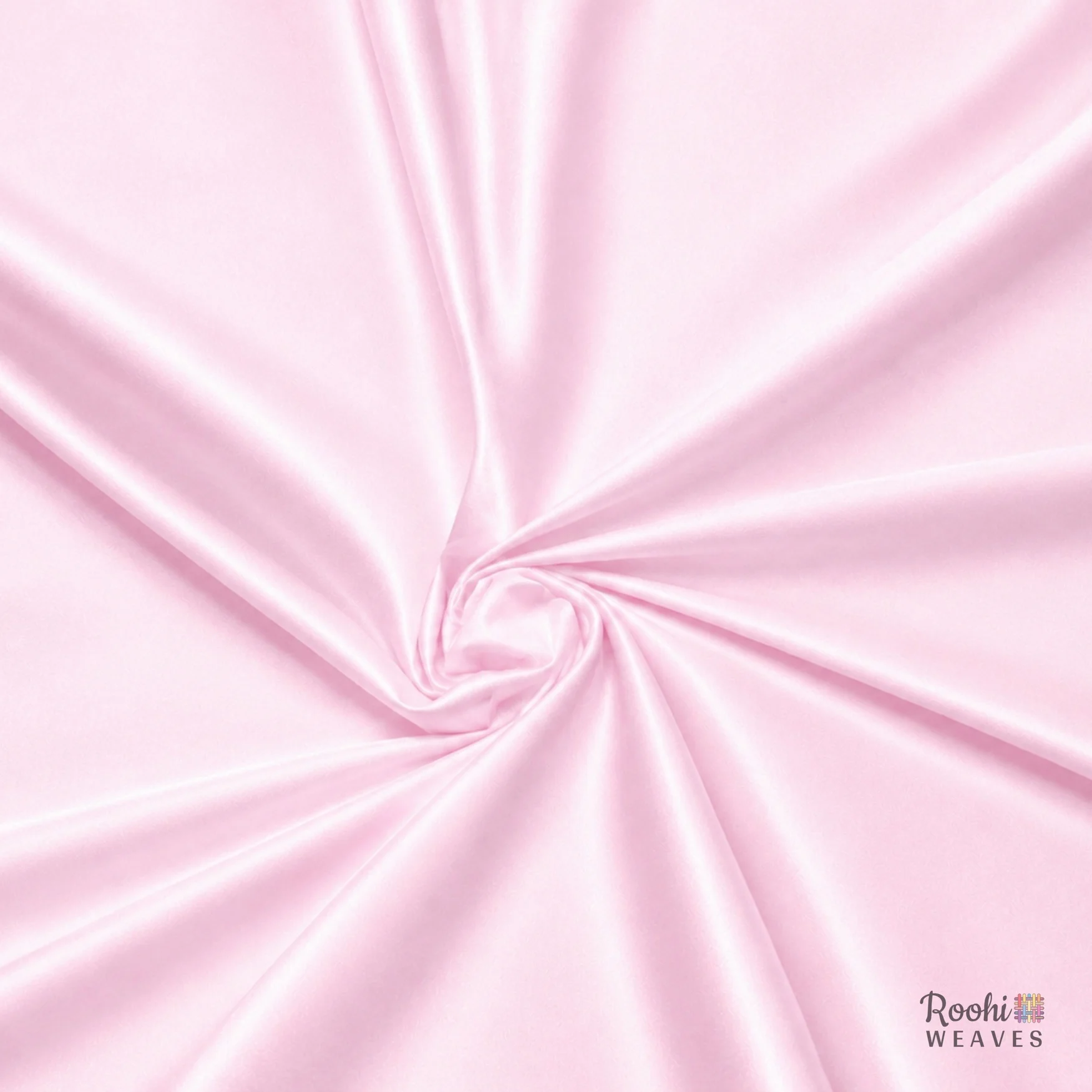 Baby Pink Moss Satin Fabric