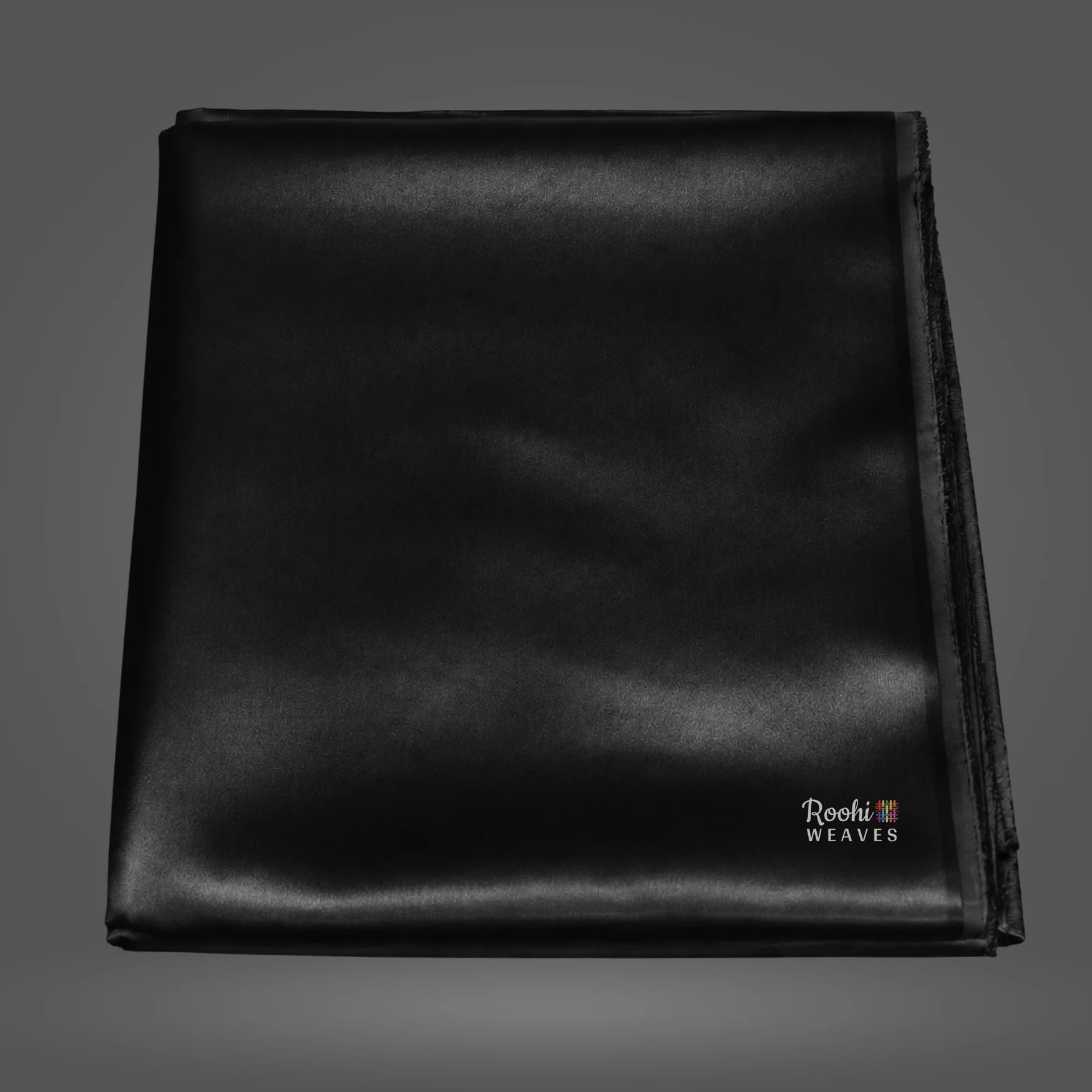 Black Gold Satin Fabric