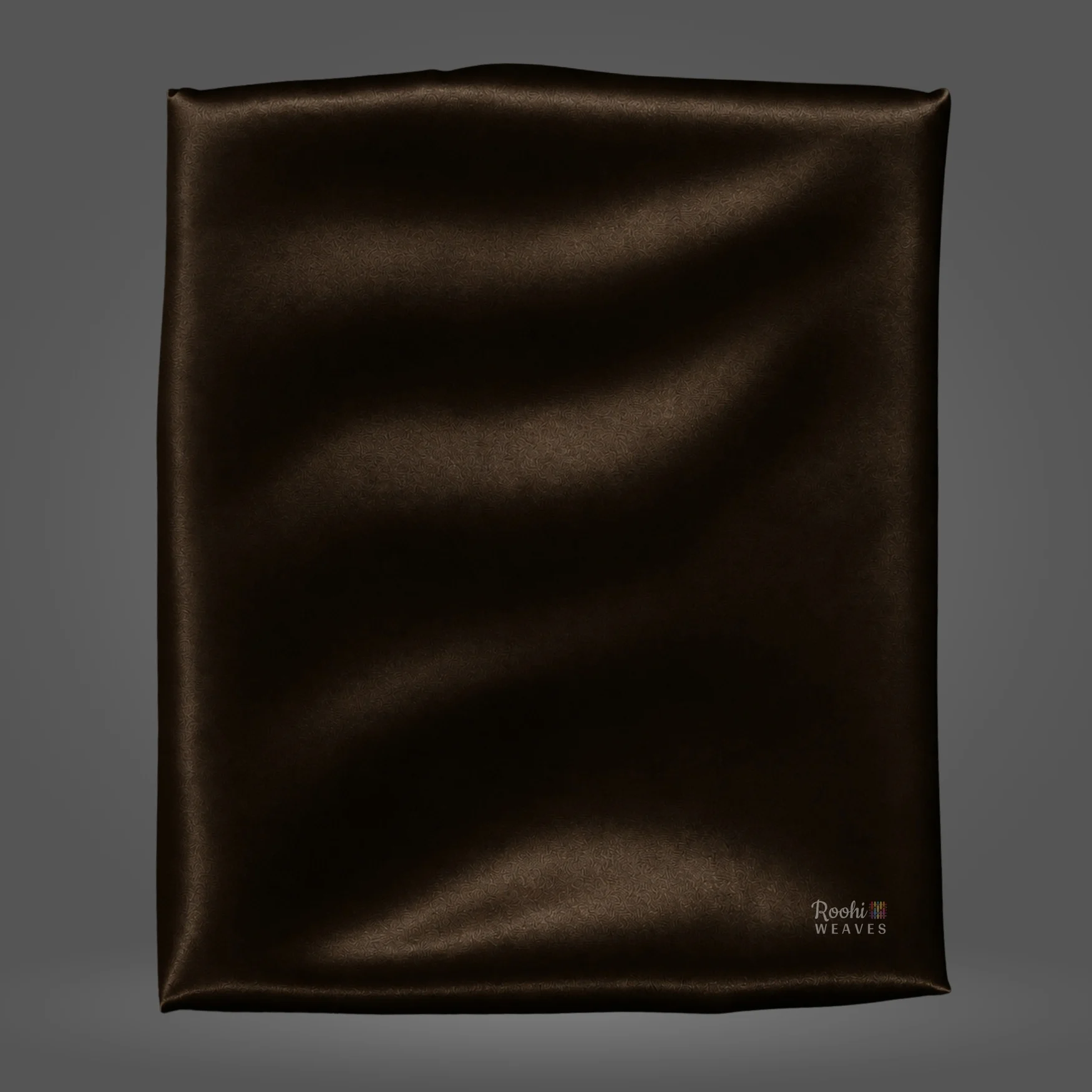 Dark Brown Japan Satin Fabric