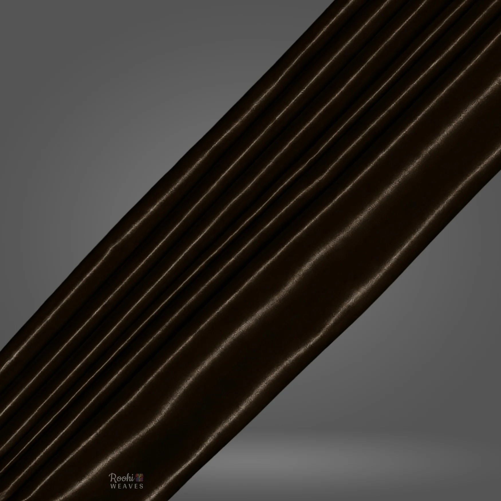 Dark Brown Premium Japan Satin Fabric