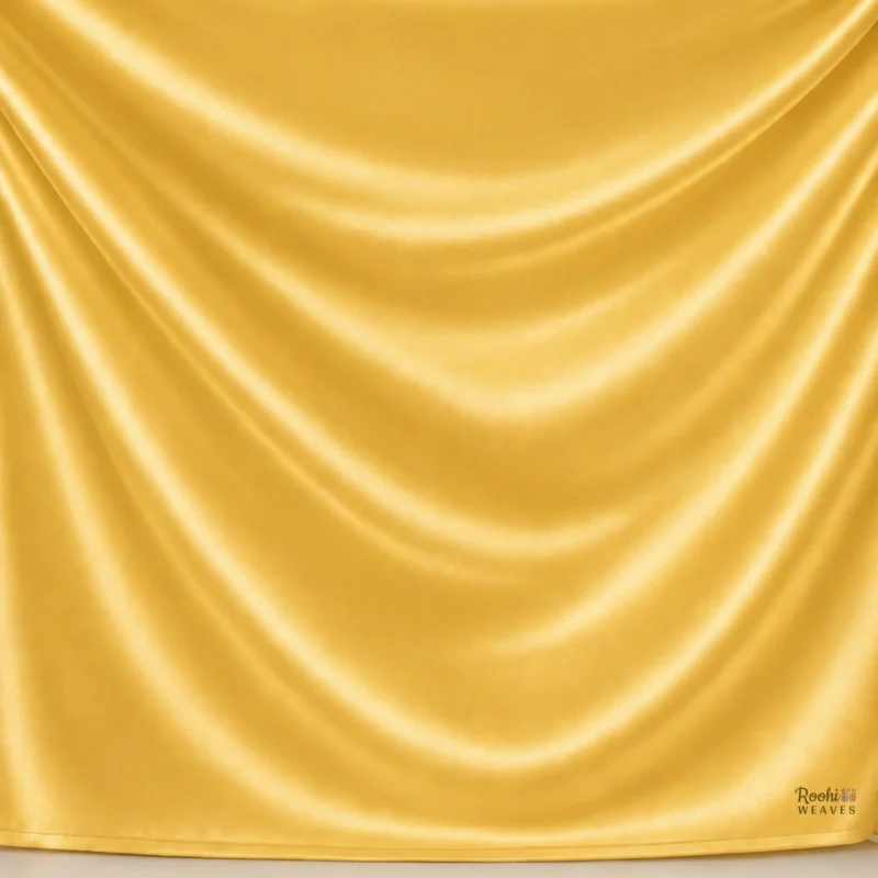 Golden Japan Satin Fabric - Roohi Weaves