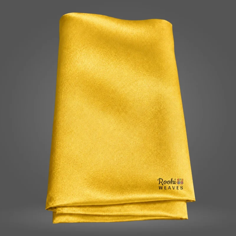 Golden Moss Satin Fabric - Roohi Weaves