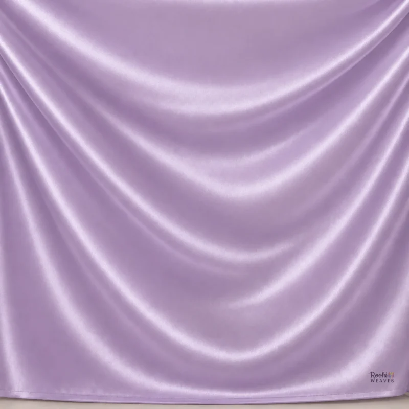Lavender Japan Satin Fabric - Roohi Weaves
