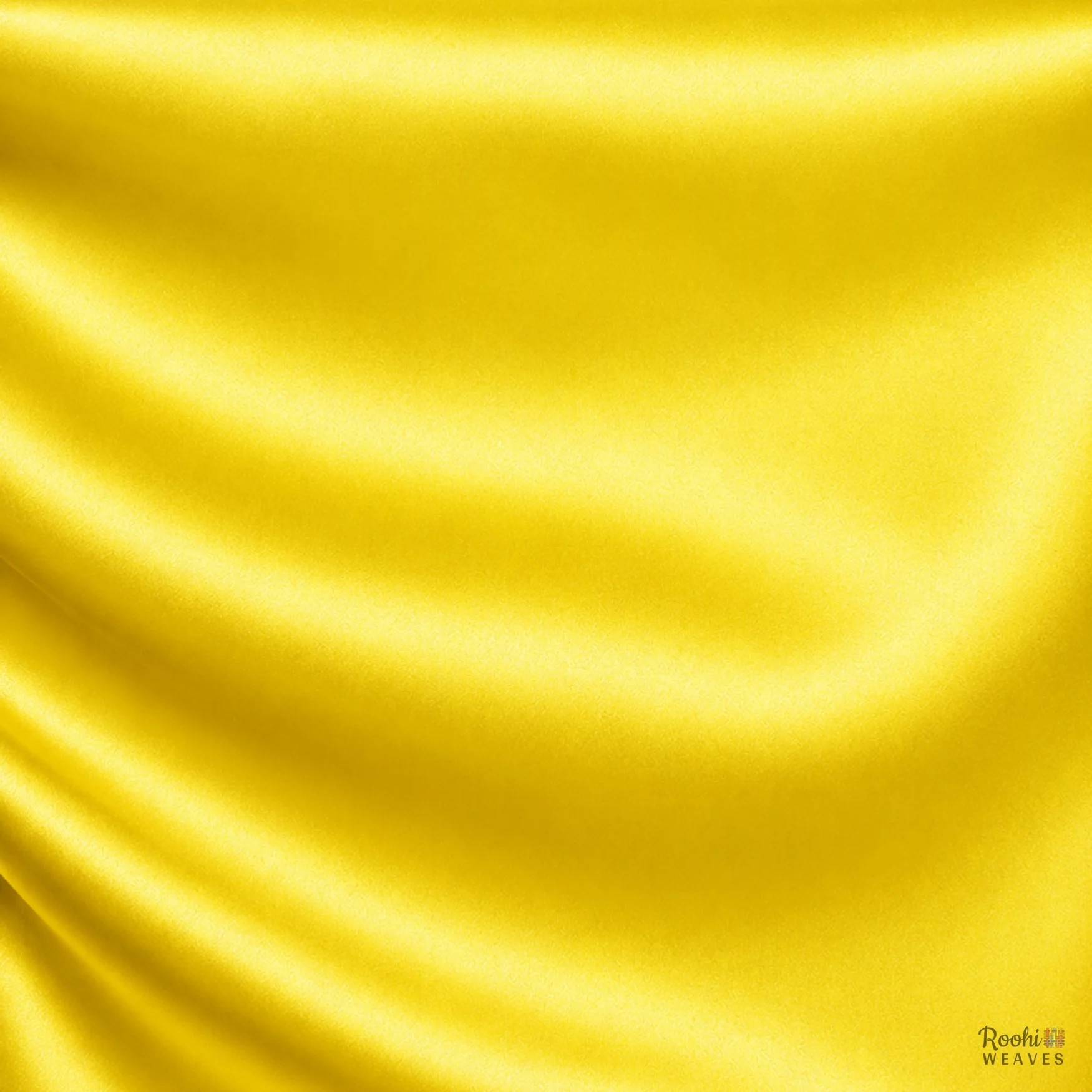 Lemon Yellow Moss Satin
