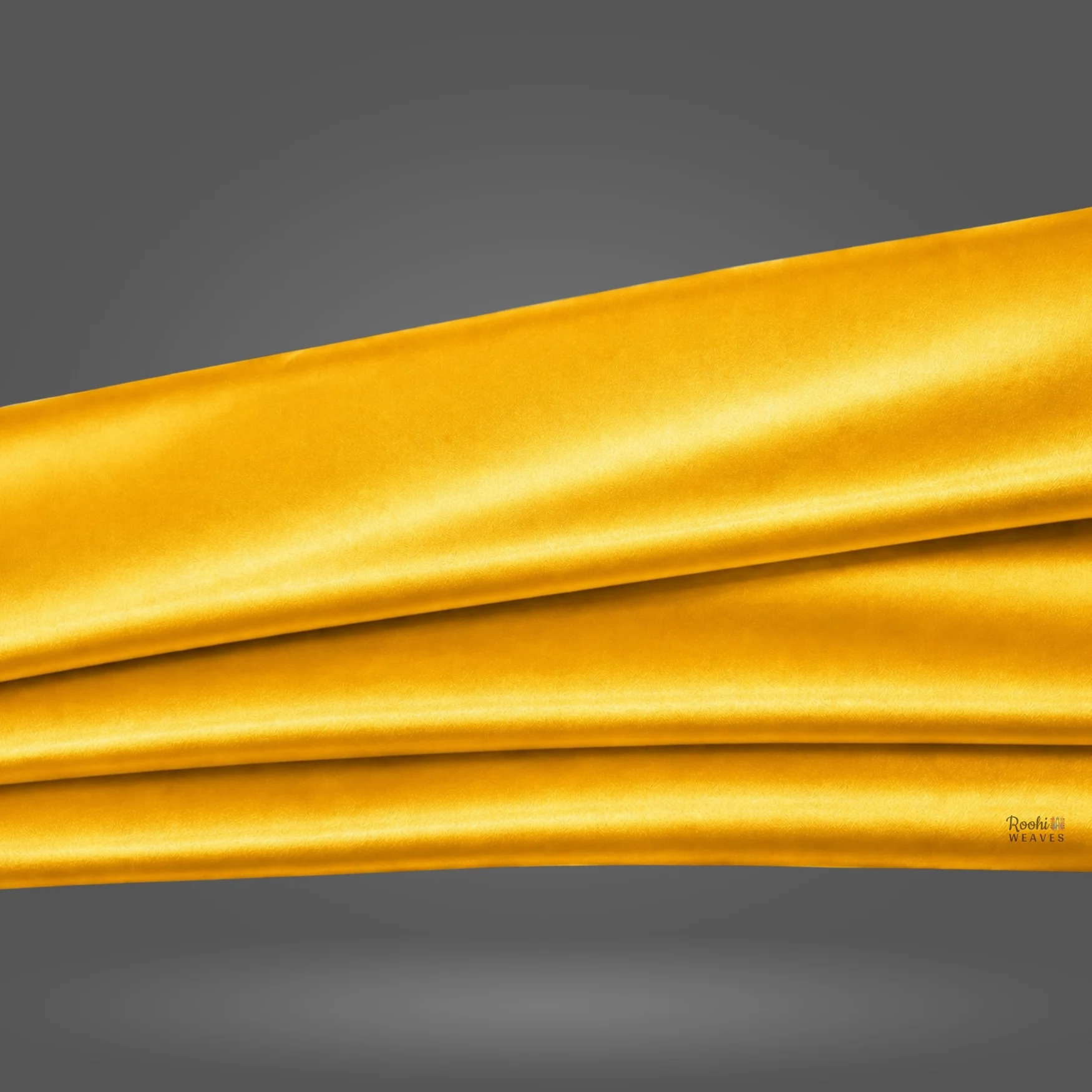 Mango Yellow Premium Moss Satin Fabric