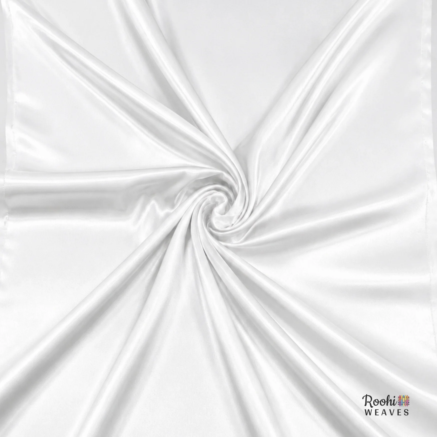 Milky White Diamond Satin 10 Kg Fabric