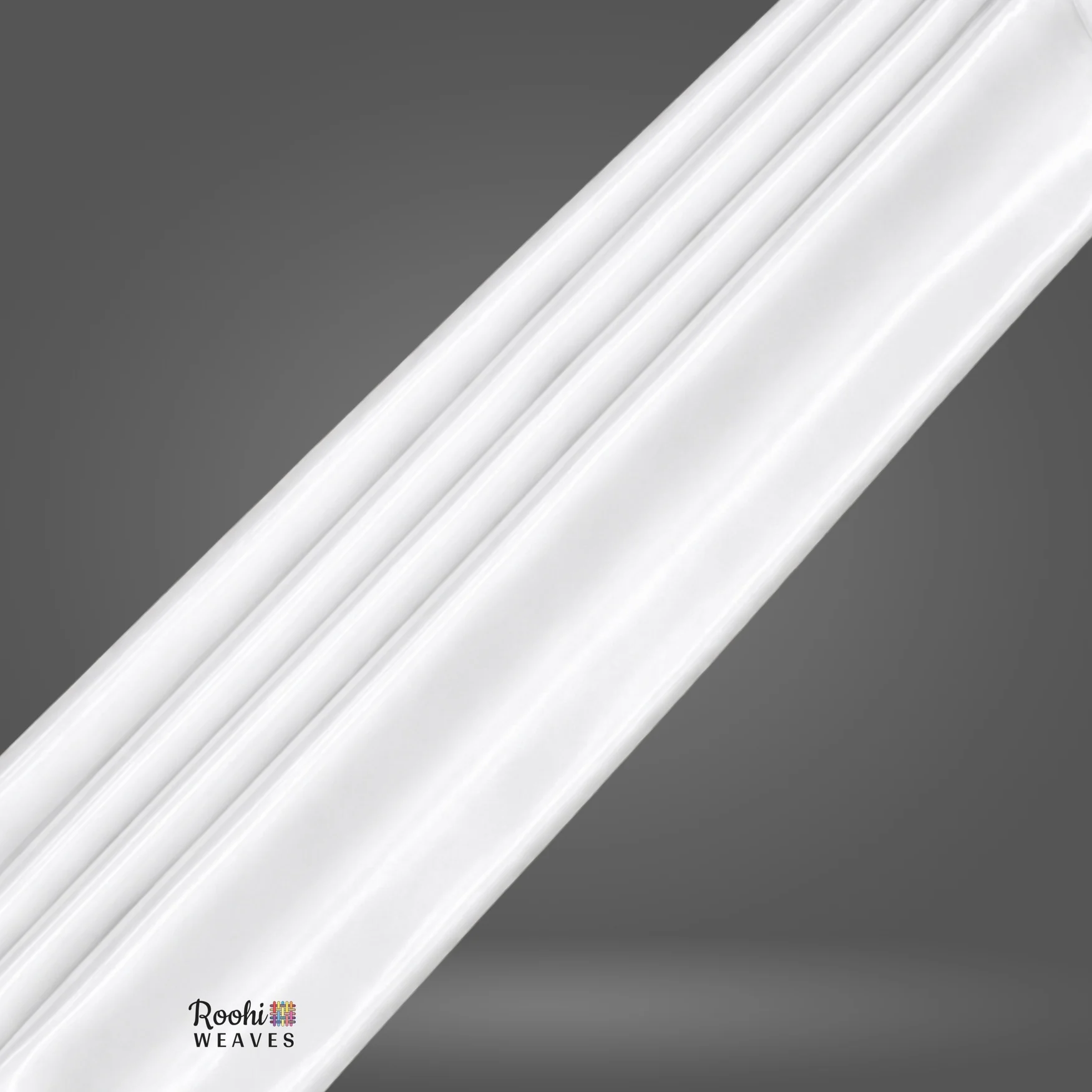 Milky White Gold Satin 10 Kg Fabric