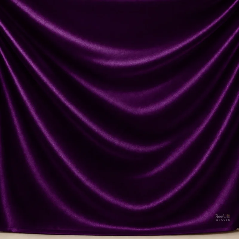 Purple Japan Satin Fabric - Roohi Weaves